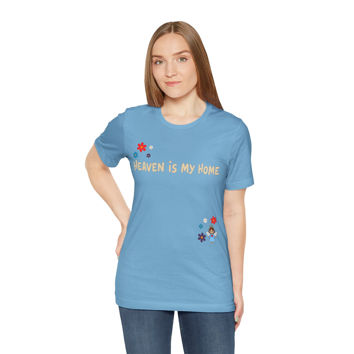 Heaven Is My Home  — Floral Tee