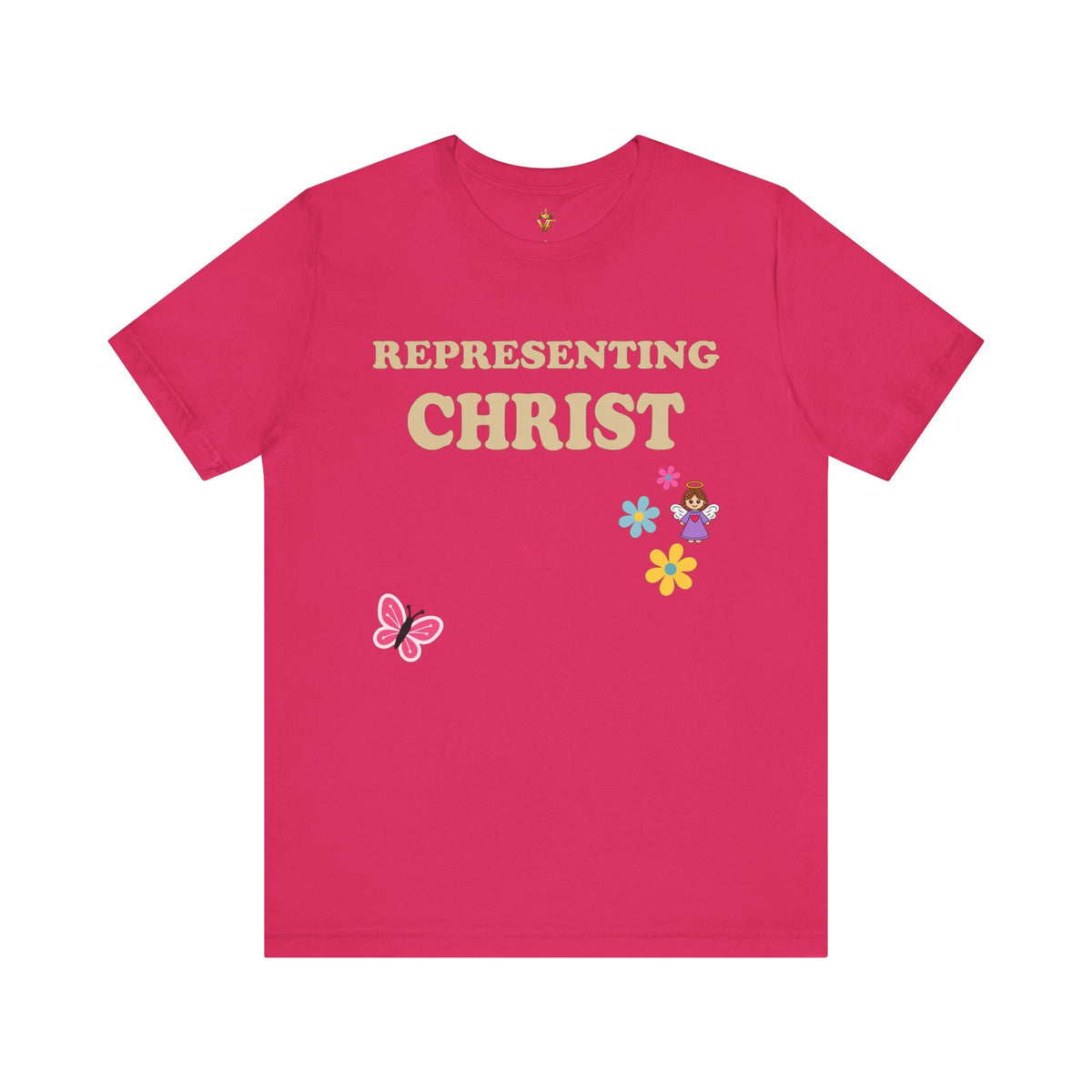 Representing Christ — Floral Butterfly Tee
