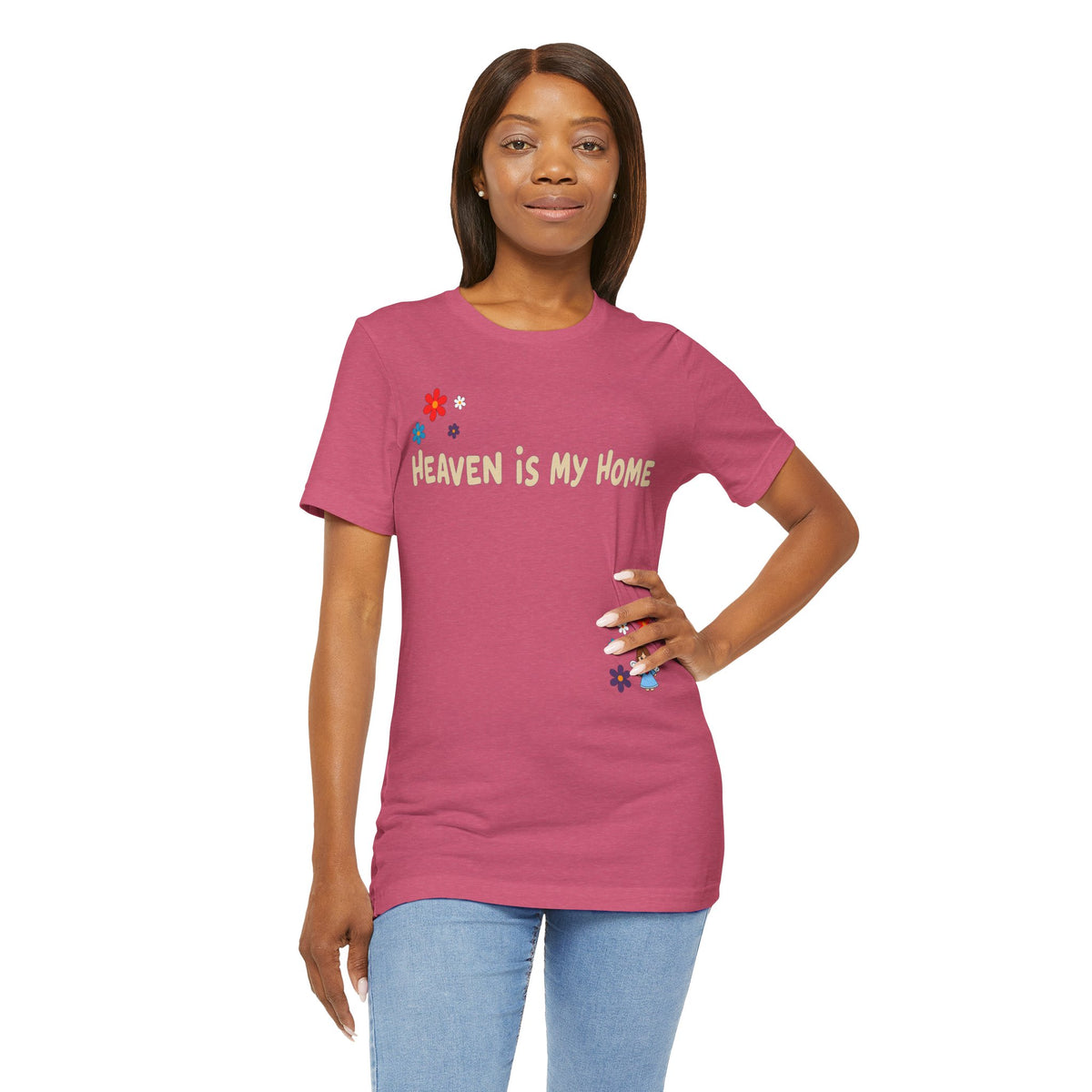 Heaven Is My Home  — Floral Tee