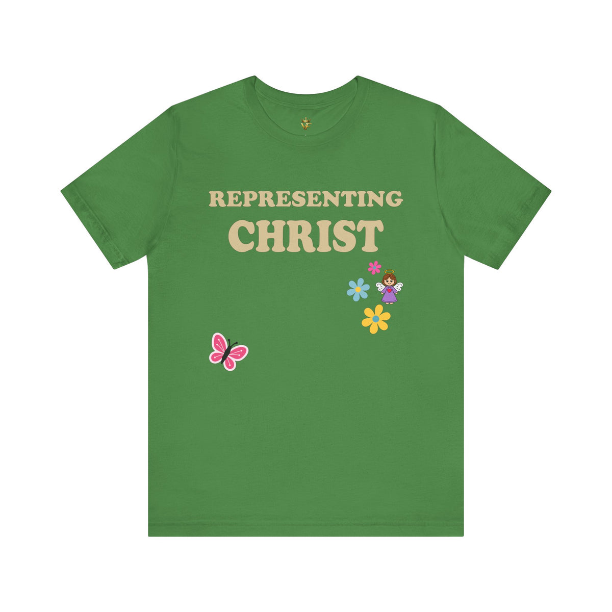 Representing Christ — Floral Butterfly Tee
