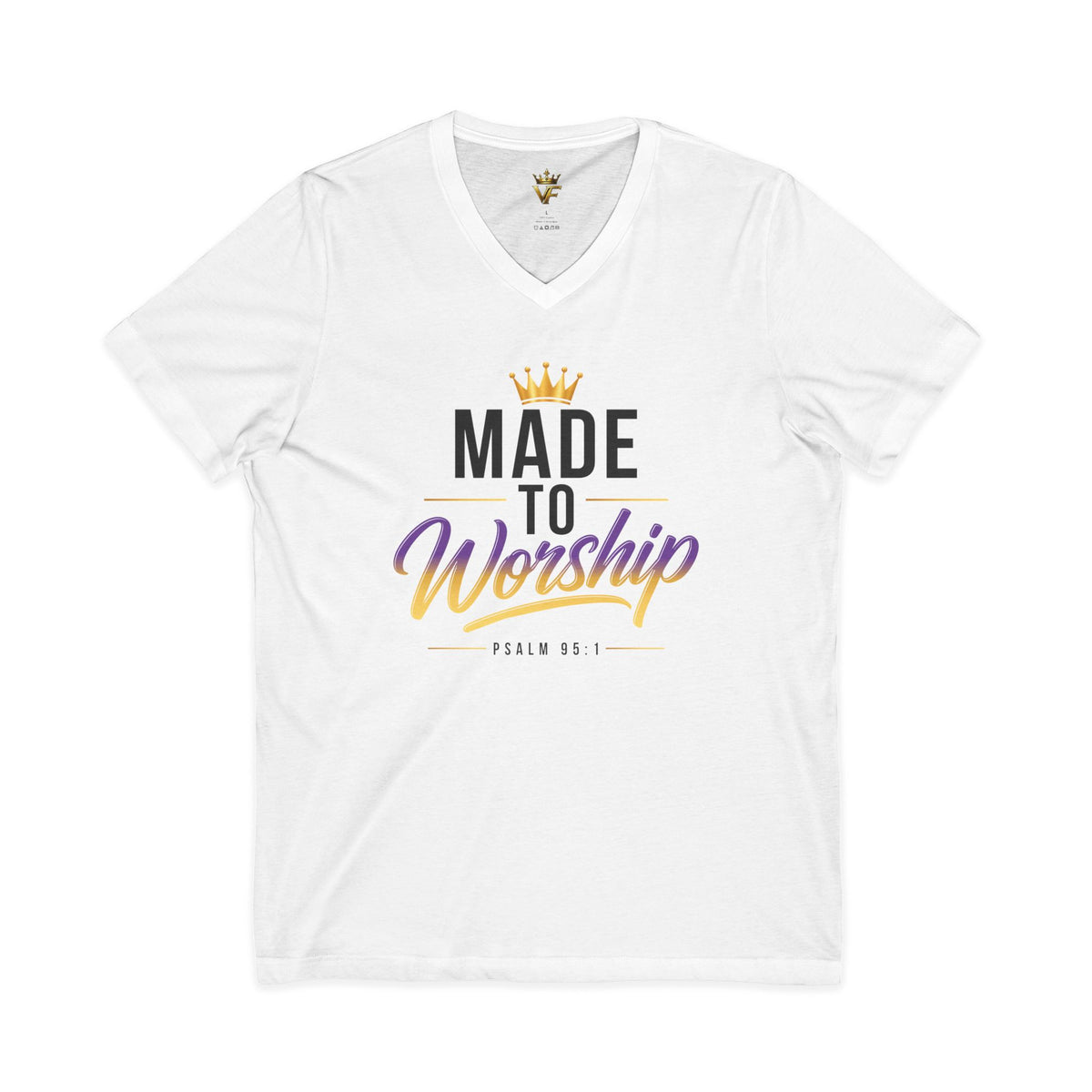 Made To Worship - Christian V-Neck Tee