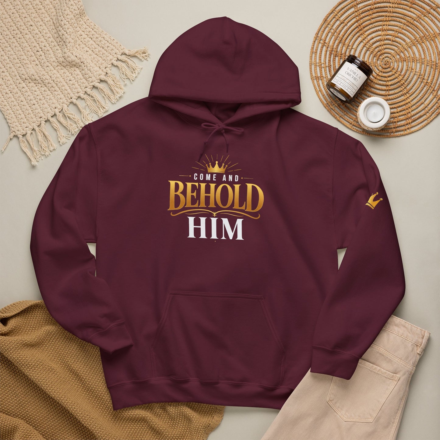 Come And Behold Him - Christian Hoodie