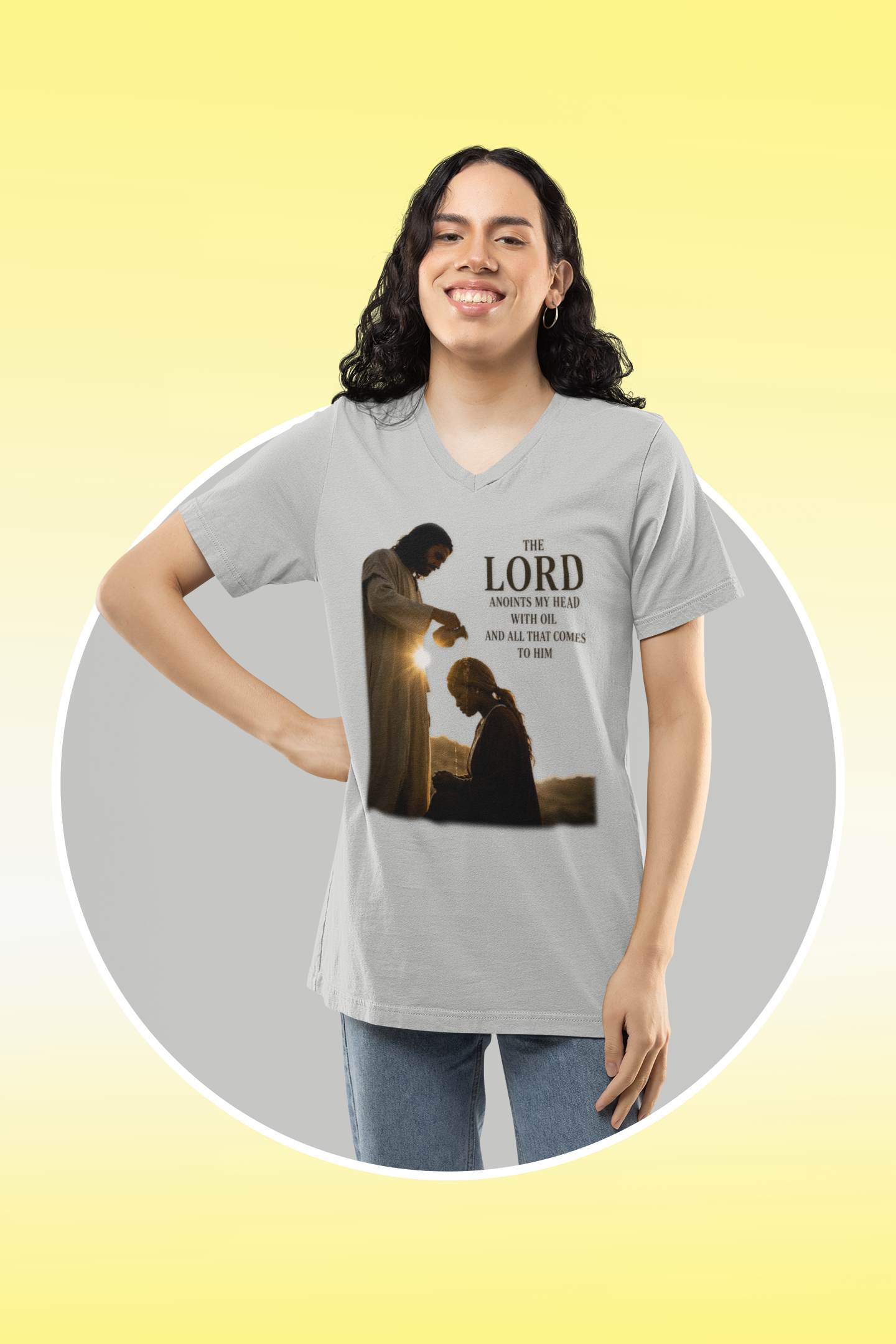 The Anointing - Christian V-Neck Tee