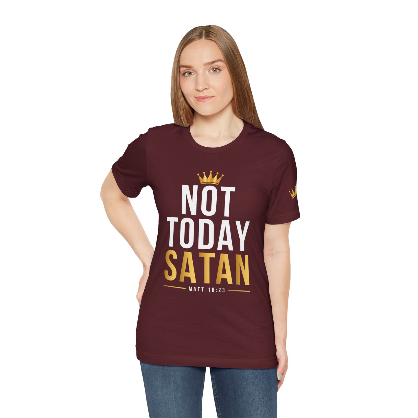 Not Today Satan - Christian Tee
