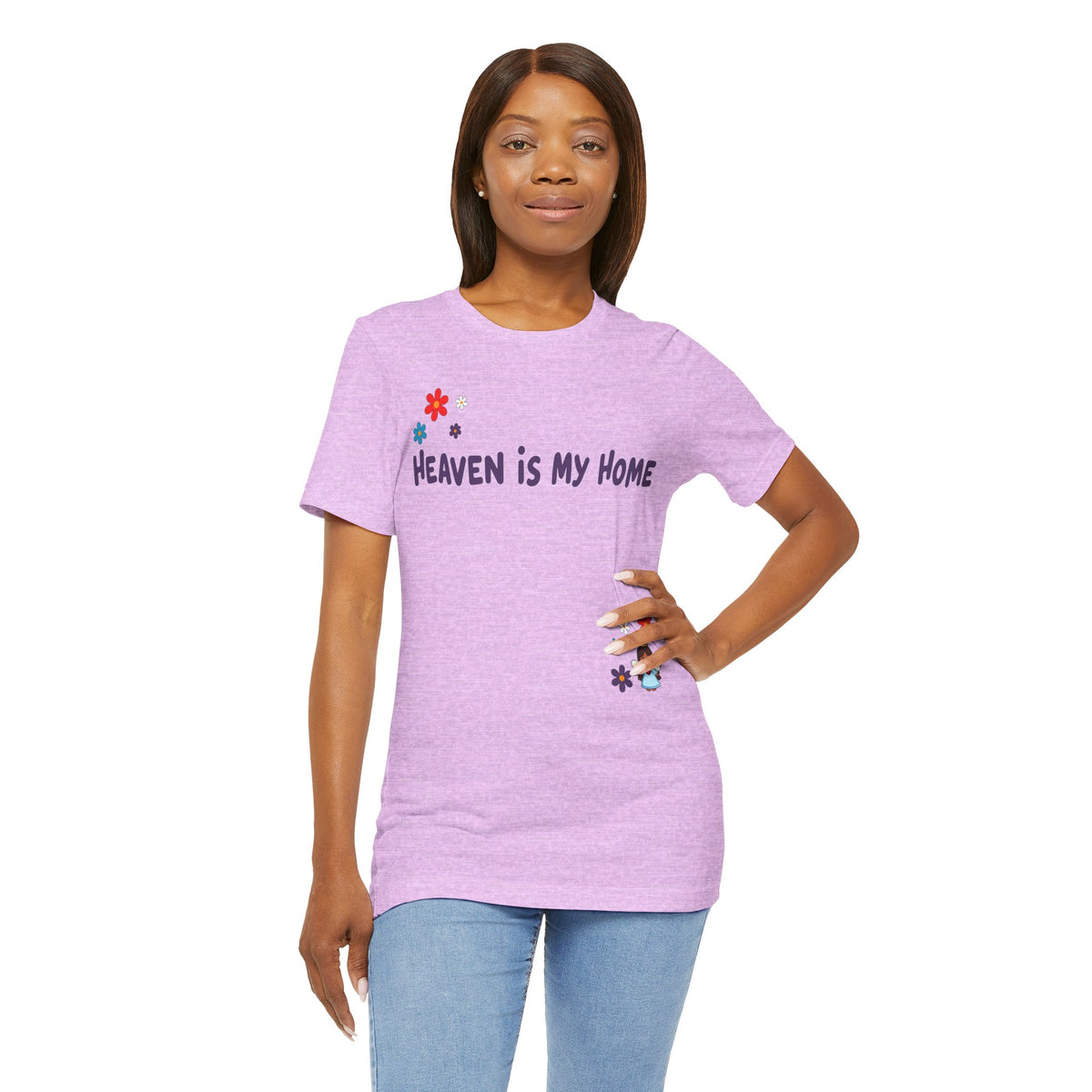Heaven Is My Home  — Floral Tee