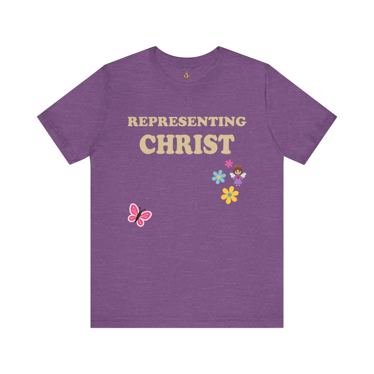 Representing Christ — Floral Butterfly Tee