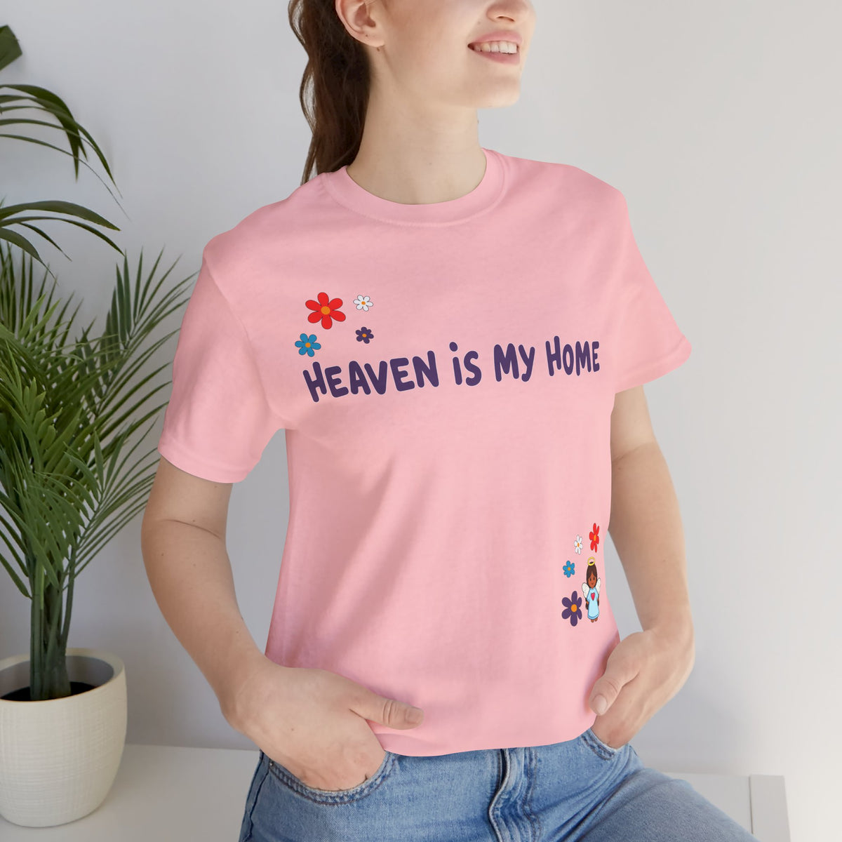 Heaven Is My Home  — Floral Tee